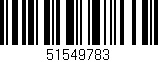Código de barras (EAN, GTIN, SKU, ISBN): '51549783'