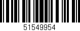 Código de barras (EAN, GTIN, SKU, ISBN): '51549954'