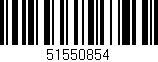 Código de barras (EAN, GTIN, SKU, ISBN): '51550854'
