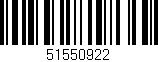 Código de barras (EAN, GTIN, SKU, ISBN): '51550922'