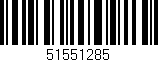 Código de barras (EAN, GTIN, SKU, ISBN): '51551285'