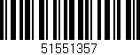 Código de barras (EAN, GTIN, SKU, ISBN): '51551357'