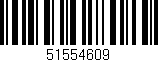 Código de barras (EAN, GTIN, SKU, ISBN): '51554609'