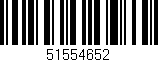Código de barras (EAN, GTIN, SKU, ISBN): '51554652'