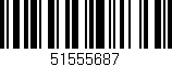 Código de barras (EAN, GTIN, SKU, ISBN): '51555687'