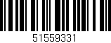 Código de barras (EAN, GTIN, SKU, ISBN): '51559331'