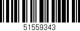 Código de barras (EAN, GTIN, SKU, ISBN): '51559343'