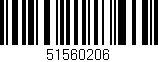 Código de barras (EAN, GTIN, SKU, ISBN): '51560206'