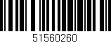 Código de barras (EAN, GTIN, SKU, ISBN): '51560260'