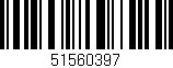Código de barras (EAN, GTIN, SKU, ISBN): '51560397'