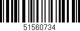Código de barras (EAN, GTIN, SKU, ISBN): '51560734'