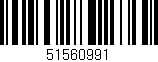 Código de barras (EAN, GTIN, SKU, ISBN): '51560991'