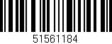 Código de barras (EAN, GTIN, SKU, ISBN): '51561184'
