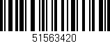 Código de barras (EAN, GTIN, SKU, ISBN): '51563420'
