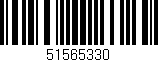 Código de barras (EAN, GTIN, SKU, ISBN): '51565330'