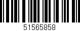 Código de barras (EAN, GTIN, SKU, ISBN): '51565858'
