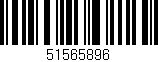 Código de barras (EAN, GTIN, SKU, ISBN): '51565896'