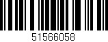 Código de barras (EAN, GTIN, SKU, ISBN): '51566058'