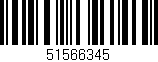 Código de barras (EAN, GTIN, SKU, ISBN): '51566345'
