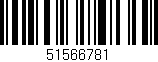Código de barras (EAN, GTIN, SKU, ISBN): '51566781'