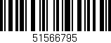 Código de barras (EAN, GTIN, SKU, ISBN): '51566795'