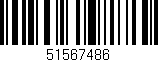 Código de barras (EAN, GTIN, SKU, ISBN): '51567486'
