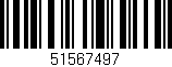 Código de barras (EAN, GTIN, SKU, ISBN): '51567497'