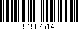 Código de barras (EAN, GTIN, SKU, ISBN): '51567514'
