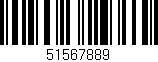 Código de barras (EAN, GTIN, SKU, ISBN): '51567889'