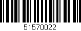 Código de barras (EAN, GTIN, SKU, ISBN): '51570022'