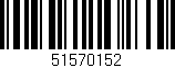 Código de barras (EAN, GTIN, SKU, ISBN): '51570152'