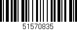 Código de barras (EAN, GTIN, SKU, ISBN): '51570835'