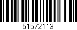 Código de barras (EAN, GTIN, SKU, ISBN): '51572113'