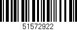 Código de barras (EAN, GTIN, SKU, ISBN): '51572922'