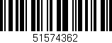 Código de barras (EAN, GTIN, SKU, ISBN): '51574362'