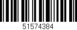 Código de barras (EAN, GTIN, SKU, ISBN): '51574384'