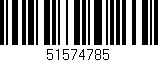 Código de barras (EAN, GTIN, SKU, ISBN): '51574785'