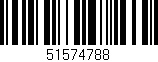 Código de barras (EAN, GTIN, SKU, ISBN): '51574788'