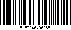 Código de barras (EAN, GTIN, SKU, ISBN): '5157946436365'