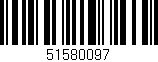 Código de barras (EAN, GTIN, SKU, ISBN): '51580097'