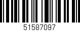 Código de barras (EAN, GTIN, SKU, ISBN): '51587097'