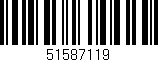 Código de barras (EAN, GTIN, SKU, ISBN): '51587119'