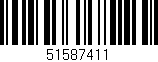 Código de barras (EAN, GTIN, SKU, ISBN): '51587411'