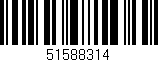 Código de barras (EAN, GTIN, SKU, ISBN): '51588314'