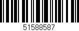 Código de barras (EAN, GTIN, SKU, ISBN): '51588587'