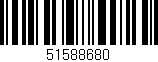 Código de barras (EAN, GTIN, SKU, ISBN): '51588680'