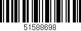 Código de barras (EAN, GTIN, SKU, ISBN): '51588698'