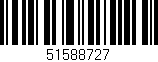 Código de barras (EAN, GTIN, SKU, ISBN): '51588727'