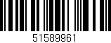 Código de barras (EAN, GTIN, SKU, ISBN): '51589961'