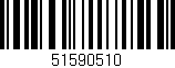 Código de barras (EAN, GTIN, SKU, ISBN): '51590510'